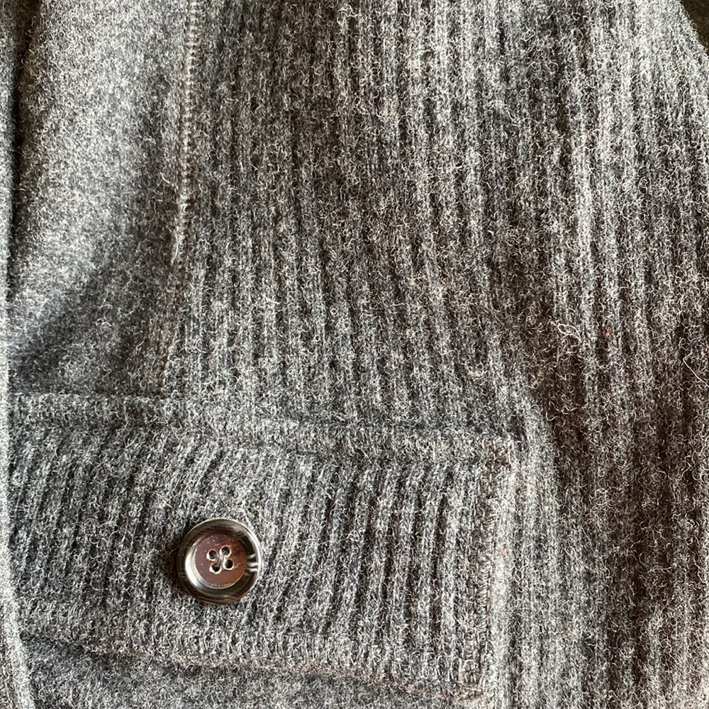 Jones New York Gray Wool Sweater Blazer Size XL - Picture 6 of 8